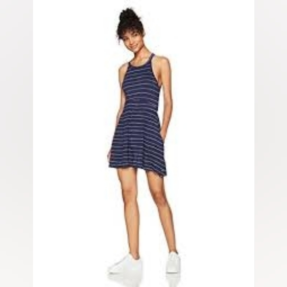 Roxy Navy and White Striped Romper - Size M